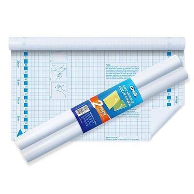 Chell 2 Pack Clear Contact Paper, Self Adhesive Book Cover, 17.5in x 5ft