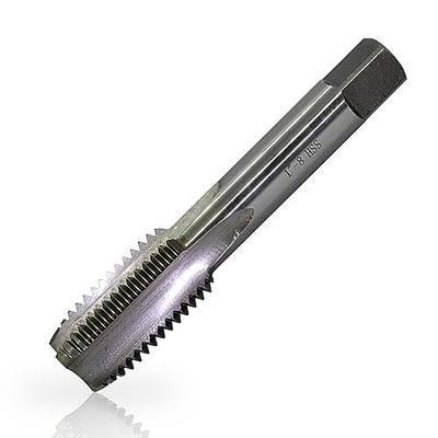 1"-8 Tap Right Hand Straight Flute Thread Tap Machine Tap UNC 1"-8 TPI Nominal Diameter 1" Thread Per Inch 8 Fin Thread Tolerance Grade 2B Tapping Thread High Speed Steel HSS