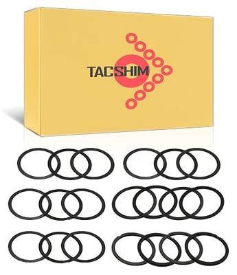 Black Coated 5/8”x24 Barrel Shim Kit for .308/7.62mm .300BLK (20 Pack) Black