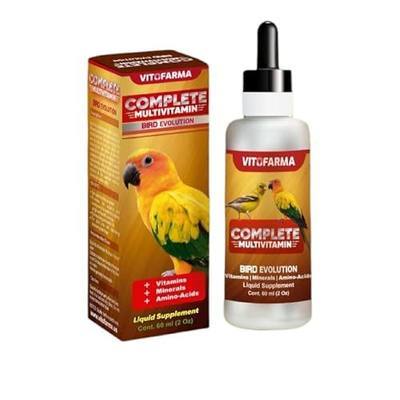 Multi-Vitamin for Birds, High-Potency Vitamin & Mineral Supplement for Pet Birds 2.0 Ounce