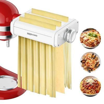 Pasta Attachment for KitchenAid Stand Mixer, 3 in 1 Set Pasta Maker KitchenAid Attachment Includes Spaghetti Cutter, Pasta Sheet Roller and Fettuccine Cutter, Attachment for Kitchen aid Mixers