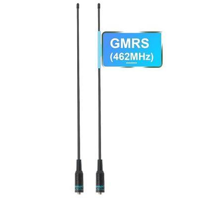 TIDRADIO TD-771 GMRS Radio Flexible Whip Antenna (2 Pack, 462-467MHz, 15.15 inch) for BAOFENG Radio GM-15 Pro, UV-5G Plus Mini, UV-9G, TD-H8, TD-H3 Plus, TD-H9 GMRS Walkie Talkie, SMA-Female