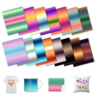 Gradient Deep Sublimation Transfer Ink Paper 15 Sheets 12 * 10in | Shadow Patterned,Washable,Crack/Peel Resistant,Easy to Use,Long-Lasting Vivid Color,Ideal for Shirts Tumblers & DIY Crafts
