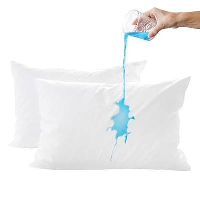 4 Pack Standard Size Pillow Protectors, Waterproof, Noiseless, TPU Coated Covers with Hidden Zipper, Oeko-TEX Certified, Hypoallergenic, Soft & Machine Washable