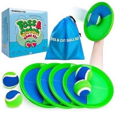 Toss and Catch Ball Set, Beach Pool Toys Games for Kids Toys | Sticky Paddle Ball Outdoor Games for Adults and Family, Outside Lawn Yard Games for Boys Girls Ages 3 4 5 6 7 8 9 10 11 12