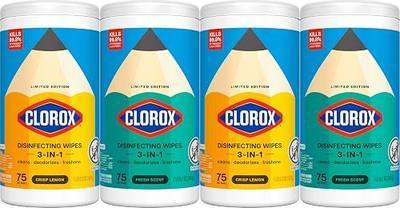 Clorox Disinfecting Wipes Back to School Variety Pack, 75 Count Each, Pack of 4 (Package May Vary)