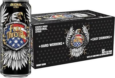 Full Throttle Citrus: Hard-Working Energy Drink. 16 Fl oz | Pack of 15