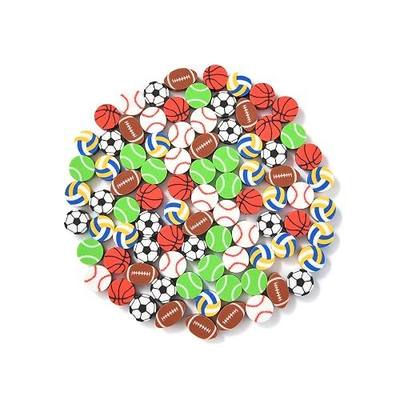 300 PCS Mini Fun Balls Erasers for Kids Bulk | Cute Assorted Novelty Pencil Erasers Desk Pets for Kids Party Favors School Student Prizes Gift (300Ball)