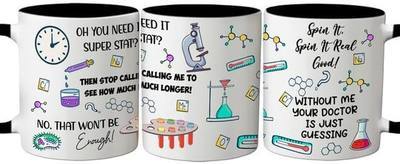 Lab Tech Gifts Funny - 1PC Ceramic Mug 11oz for Women Men, Lab Week 2025 Gifts for Laboratory Workers, Medical Laboratory Science, Technician Coffee Cups For Birthday Christmas