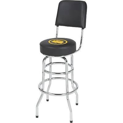 Northern Tool Shop Stool with Backrest, 300-Lb. Capacity | Backrest support, comfortable shop seating, stable rolling base, garage/workshop use, durable construction