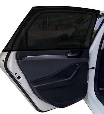 2 Pack Car Camping Window Shades Screen Mesh 27"x43" for SUV, Pickup, Truck | Elastic Breathable Mesh UV & bug Protection Side Window Covers for Car Camping Overnight Sleeping Car Window Shade for Baby