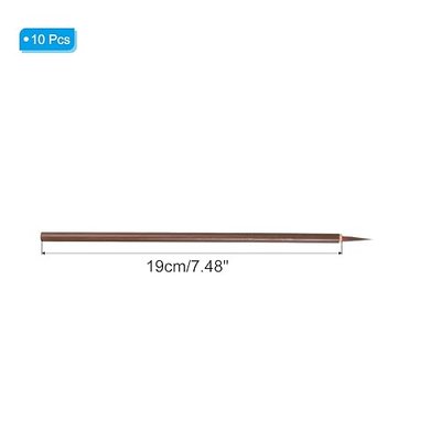 PATIKIL Chinese Calligraphy Brush, 10 Pcs Traditional Writing Watercolor Brush Ink Pen for Drawing, Painting, Writing, Art Supplies, Brown