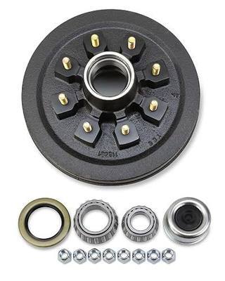 LIBRA Trailer Brake Drum Kit 12x2 8 on 6.5" B.C. w/bearing kit for 7000 Lbs Axle- 22004k
