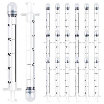 Dizzily 20 Pack Disposable Vaginal Cream Applicators - Fit OTC Gels, Lubes, Premarin, Estrace, Preseed or Creams Products - Comfortable Design, Individually Wrapped, Dosage Markings