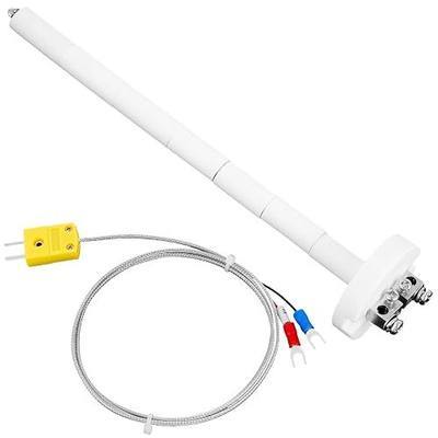 K-Type Thermocouple Block Ceramic Kiln Insulator Kiln Sensor Probe Measuring Temperature 32 to 2372 °F(0 to 1300 °C) 3.3 FT Wire Extension F/C 11G High Tool