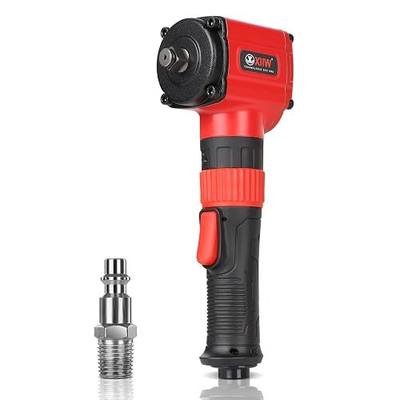 1/2'' Angle Impact Wrench, 910 ft-lbs Torque, Compact Lightweight 3.63 lb | Heavy Duty 7500RPM 1/2 Mini Air Impact Gun Driver, Twin Hammer Pneumatic Impact Wrench for Automobile Repair