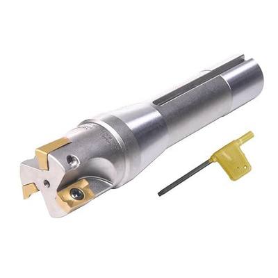 R8 Indexable 1-1/4" End Mill Carbide Insert 90° Milling Cutter