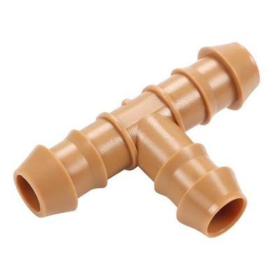 35 Pieces Drip Irrigation Tee Fittings, 1/2'' Drip Line Barbed Tee Connectors for 1/2 Inch Irrigation Tubing 3-Way Connector for Garden Drip Sprinkler Systems