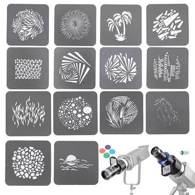 14 Pcs Optical Snoot Gobos for FS100/SE,50mm Square Metal Plate for Shaping The Light