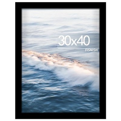 12x16 Picture Frame Brown, Classic Poster Frame for Horizontal or Vertical Wall Mounting, 1 Pack