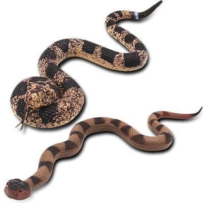 Upitry Rubber Snakes Fake Snake - Rattlesnake Realistic Keep Birds Away | Prank Life Size Toy That Look Real - Garden Plastic Scare Birds - Gag Toys & Practical Jokes - Christmas Halloween Prank Toys