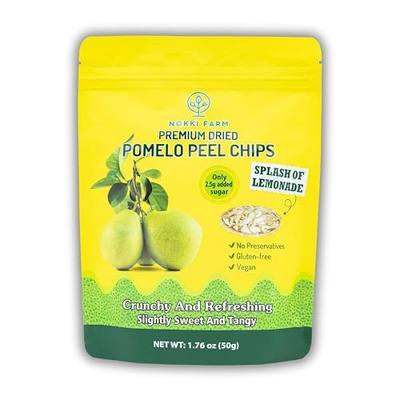 NOKKI FARM Premium Dried Pomelo Peel Infused with Lemonade| Crunchy | Slightly sweet and tangy | 50g (1.76oz)