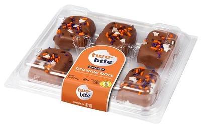 Two-Bite Halloween Decorated Brownie Bars, 6ct