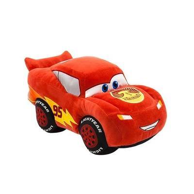 Disney Store Official Lightning McQueen Plush Medium Soft Toy for Kids - Cuddly Character with Fuzzy Texture and Embroidered Details - Suitable for All Ages - 12 Inches