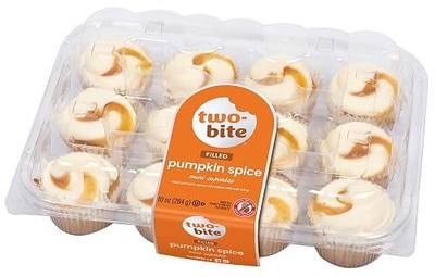 Two-Bite Pumpkin Spice Mini Cupcakes, 12ct