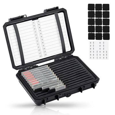 Sturdy M.2 NVMe SSD Card Case - 24 Slot Organizer, Water-Resistant & Shockproof, Vertical Style M.2 Drive Holder for 2280, 2260, 2242, 2240, 2230 SSDs