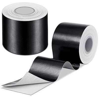 Zonon 2 Rolls Aluminum Foil Tape Heat Shield Tape Barrier Adhesive Reflective Fiberglass Thermal Insulation Reflective Material High Temp Protection(Black,2 Inch X 32.8 ft)