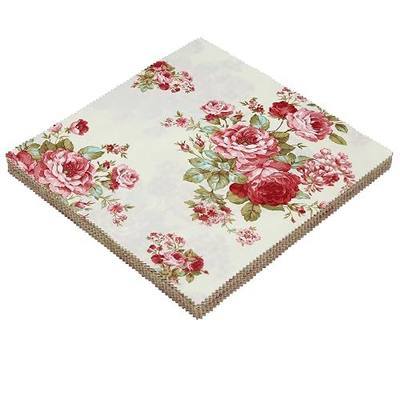 Nodsaw Layer Cakes 10 inch Squares for Quilting, Pre-cuts 42Pcs Vintage Floral Print Cotton Fabric Squares 10x10 inch Layer Cakes, Layer Cake Fabric Clearance for Quilting 10 inch