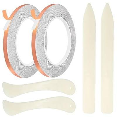 7/32" Copper Back Copper Foil Tape for Stained Glass and Crafts, 2 Rolls 36 Yards Tapes, Stained Glass Supplies Kit