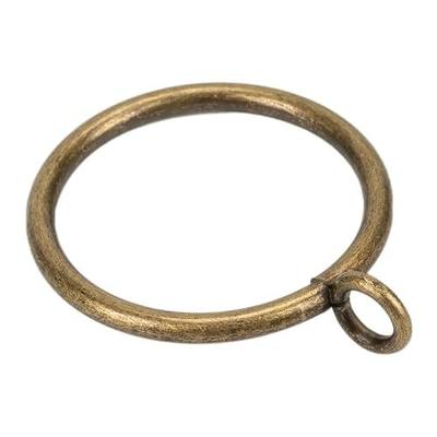 Curtain Rings with Eyelet for Curtain Rods 1.5 Inch Inner Diameter Metal Drapery Eyelet Curtain Rings Black 24 Pcs Bronze Exselens