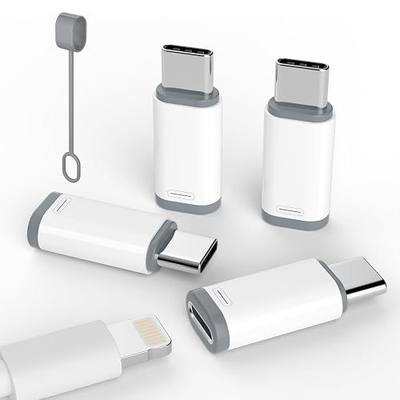 Thousover 4 Pack Lightning to USB C Adapter for iPhone 15/16/17 Pro/17 Pro Max,for iPhone 17/16 Charger,17/16 Accessories,Fast Charging & Data Transfer,USB C Charger Connector Cable,Not for Audio/OTG