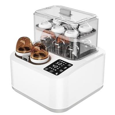 Smart 8in-1 Baby Bottle Warmer for Breastmilk Sanitizer&Dryer | Multifunction Bottle Warmer Sanitizer and Dryer / Food-grade Polypropylene material/Space-Saving/Smart Bottle Warmer/