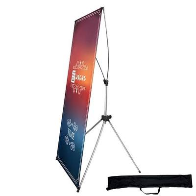 USCNC X Banner Stand Adjustable Fit Banner 23 x 63 to 32 x 78 Inch(STAND ONLY), Portable Travel Bag,Bigger,MoreAdaptableAdvertising,Stores, Tradeshow,Restaurant,Event,Birthday& Party (1 Pack)