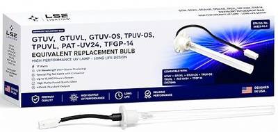 LSE Lighting GTUV GTUVL GTUV-OS TPUV-OS TPUVL Replacement UV Bulb | Equivalent to PAT-UV24 and TFGP-14; high-performance, long-life UV lamp for compatible systems; designed in USA.