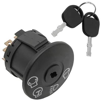 Caltric Rotary Ignition Switch Compatible with John Deere D125 D130 D140 D150 D155 D160 D170 E100 E110 E120 E130 E140 E150 E160 E170 E180 G110 CV730 X155R X165