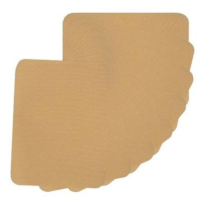 PATIKIL Fabric Iron-on Patches, 8Pcs 5x4 Inch Inside & Outside Strong Glue 100% Cotton Repair Patches Kit for Clothing Pants Mending and Decorating, Tan