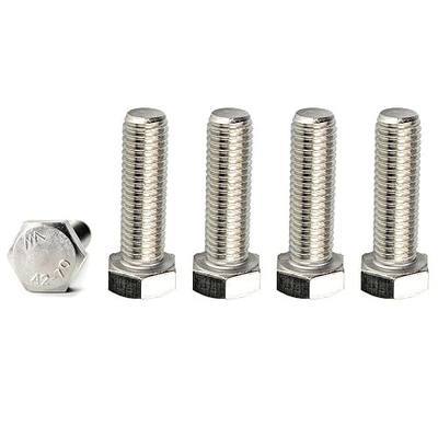 M8 Hex Bolts M8x50mm Hex Head Bolts Stainless Steel 304 15Pcs | M8-1.25 Hex Bolt Fully Threaded Hex Tap Bolts Metric Hexagon Head Screw Machine Bolts Right Hand External Hex Drive
