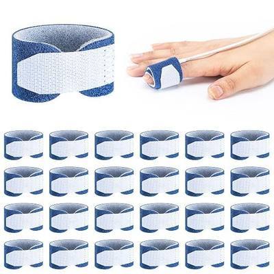 Threlaco 24 Pcs Pulse Oximeter Probe Wrap Baby Pulse Oximeter Infant Wrap Catheter Supplies Reliable Securement One Size Fits Most for Baby Children and Adults Home Care