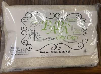 Generic Papa's Corn Grits Pack of 2-5 pound bags, 10 pounds