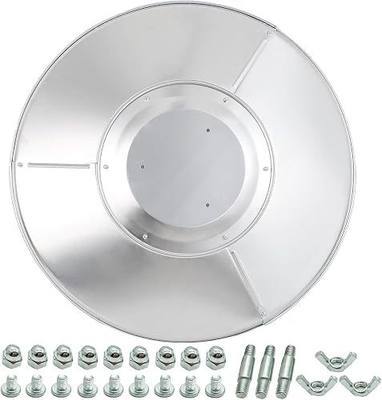 Generic NCZH Patio Heater Reflector Shield, Aluminum Heat Reflector Shield Top for Propane Outdoor Heaters, Replacement Parts(3-Hole Mount, 33"" Diameter Round), Stainless Steel