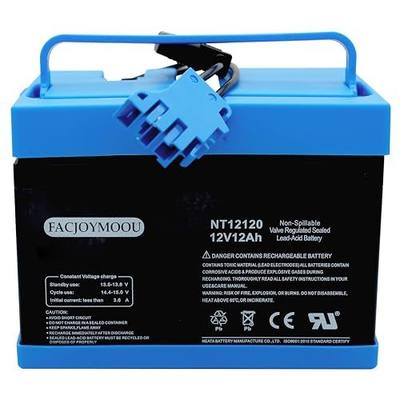 12 Volt 12AH Battery for Peg Perego Tractor John Deere Gator XUV Polaris RZR 900 Polaris Slingshot Gaucho Rock'in 12V Replacement Battery for Ground Loader New Holland T8 Tractor Kids Ride On Car Toys