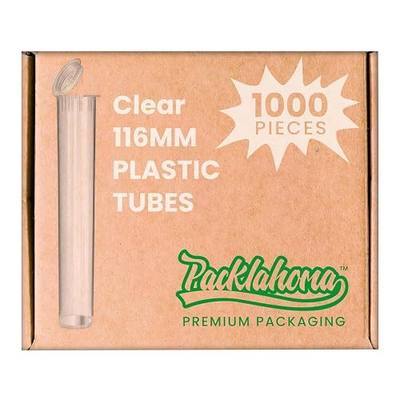 116mm Clear Pop Top Tubes 1000 Qty. (Clear)