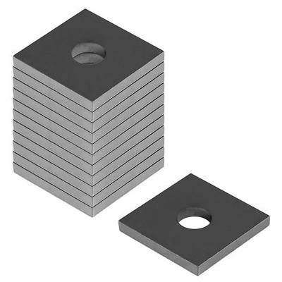 12 Pack Square Washer Plates for 5/8" Bolt,Heavy Duty Bearing Plate Washers | 2" x 2",32" Thick,Plain Finish
