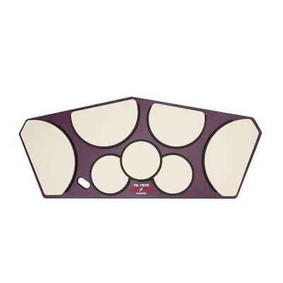 Vic Firth HHPQSR Heavy Hitter Quadropad Practice Pad with Rims - Small