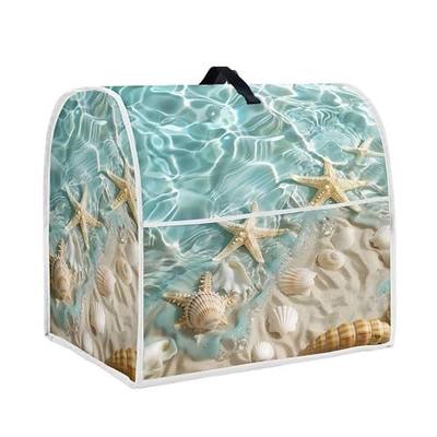 Beach Theme Stand Mixer Cover for Kitchen Aid Mixers Accessories, Dust Covers for Stand Mixer with Pockets, Suitable for Kitchen Mixer Cover