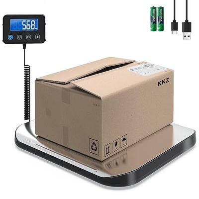 KKZ Shipping Scale, 440 LB Heavy Duty Postal Scale for Packages | Large Mailing Scale, for Postage, Industrial, Small Business, Laundry, Warehouse, Stainless Steel